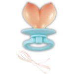 Boobie Pacifier with Elastic Wristband – Beige - Image 2