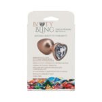 Booty Bling Metal Heart Plug - Medium - Gold - Image 2