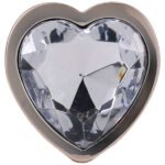Booty Bling Metal Heart Plug - Medium - Gold - Image 5