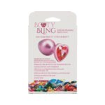 Booty Bling Metal Heart Plug - Medium - Pink - Image 2