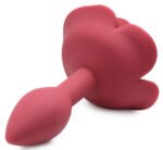 Booty Bloom Silicone Rose Anal Plug – Small, Red - Image 3