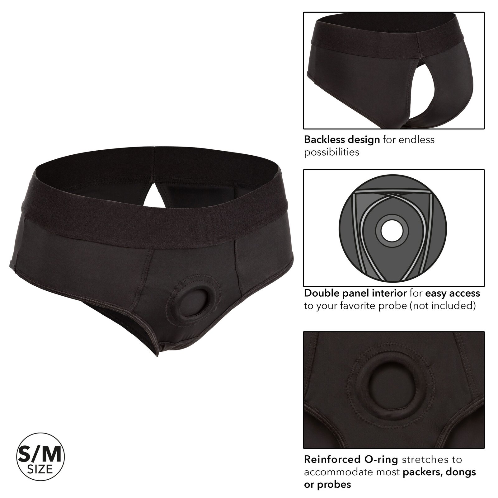 boundless-backless-brief-sm-black Boundless Backless Brief - S/m - Black - Image 1