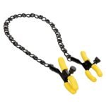Boundless Nipple Teaser – Yellow/Black Adjustable Clamps with Chain - Image 7