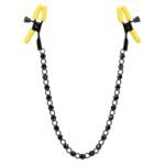 Boundless Nipple Teaser – Yellow/Black Adjustable Clamps with Chain - Image 8