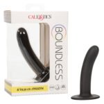 Boundless Smooth 6 Inch Anal Plug with Suction Cup Base – Black - Image 3