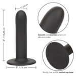 Boundless Smooth 6 Inch Anal Plug with Suction Cup Base – Black - Image 6