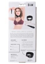 Brat Collar and Leash - Black / Rose Gold - Image 3