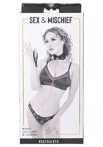 Brat Collar and Leash - Black / Rose Gold - Image 4