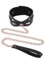 Brat Collar and Leash - Black / Rose Gold - Image 5