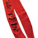 Bride-to-Be Flashing Sash - Red