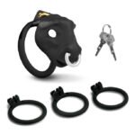 Bull Chastity Cage - Black - Image 2