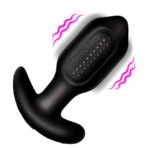 Bang! Vibrating Silicone Anal Plug – Black, Rechargeable, Waterproof - Image 2