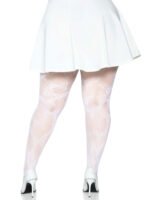 Butterfly Net Tights - 1x/2x - White - Image 2