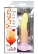 Mixers Tequila Sunrise 8" Dildo - Yellow Orange Pink