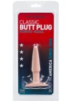Doc Johnson Classic Butt Plug Smooth Small Anal Plug – White, Phthalate-Free