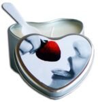 Edible Heart Candle - Strawberry - 4 Oz.