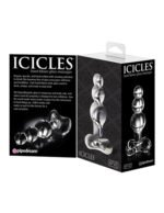 Icicles No. 47 Clear Glass Anal Plug - Image 3