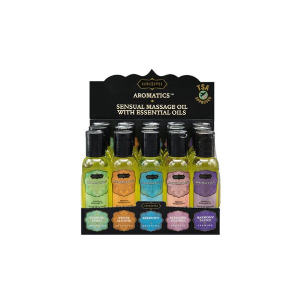Aromatic Massage Oil Pre- Pack Display - 15 Pieces
