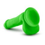 Neo 6 Inch Dual Density Cock with Balls – Neon Green - Image 6
