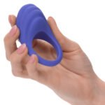 CalExotics Connect Couples Vibrating Cock Ring – Periwinkle - Image 5