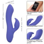 CalExotics Connect Dual Stimulator Rechargeable Vibrator – Periwinkle - Image 3