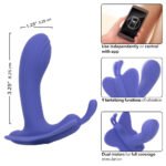 CalExotics Connect Venus Butterfly Dual-Motor Vibrator – Periwinkle - Image 4