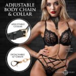 Captivate Collar With Body Chain - Black - Image 3