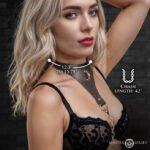 Captivate Collar With Body Chain - Black - Image 4