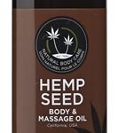 Hemp Seed Massage and Body Oil - Nag Champa - - 8 Fl. Oz./ 237ml