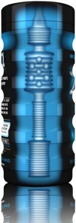Zolo Backdoor Cup Anal Stroker – Blue, Phthalate-Free - Image 2