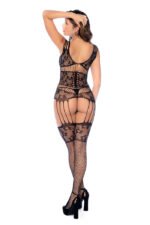 Celestial Sparkle Cincher Bodystocking - Os - Black - Image 2