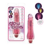 Glow Dicks - Molly Glitter Vibrator - Pink - Image 4