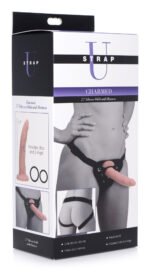 Charmed 7.5 Inch Silicone Dildo With Harness - Image 4