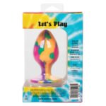 Cheeky Large Tie-Dye Anal Plug – Multi - Image 3