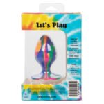 Cheeky Medium Swirl Tie-Dye Anal Plug – Waterproof Silicone - Image 3