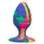 Cheeky Medium Swirl Tie-Dye Anal Plug – Waterproof Silicone - Image 9