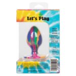 Cheeky Medium Tie-Dye Anal Plug – Phthalate-Free Silicone with Suction Cup Base - Image 2