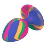 Cheeky Medium Tie-Dye Anal Plug – Phthalate-Free Silicone with Suction Cup Base - Image 9