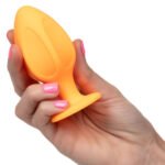 Cheeky Orange 2-Piece Anal Plug Set with Suction Cup – Body-Safe Silicone - Image 12