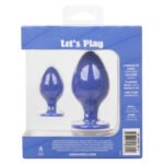 Cheeky 2-Piece Anal Plug Set – Purple - Image 3