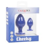 Cheeky 2-Piece Anal Plug Set – Purple - Image 5
