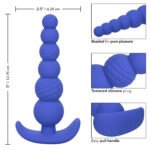 Cheeky X-6 Beads Anal Plug – Blue - Image 4