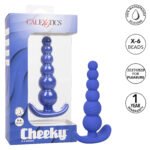 Cheeky X-6 Beads Anal Plug – Blue - Image 5