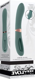 Chick Flick Mint Dual-Ended Vibrator – Green