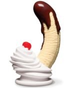 Chocolate Dipped Banana Split Premium Silicone Dildo - Image 2