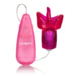 Clit Kisser Flickering Vibrating Bullet with Tongue Sleeve – Pink - Image 3