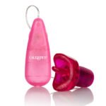 Clit Kisser Flickering Vibrating Bullet with Tongue Sleeve – Pink - Image 4