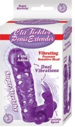 Clit Tickler Penis Extender - Purple - Image 2