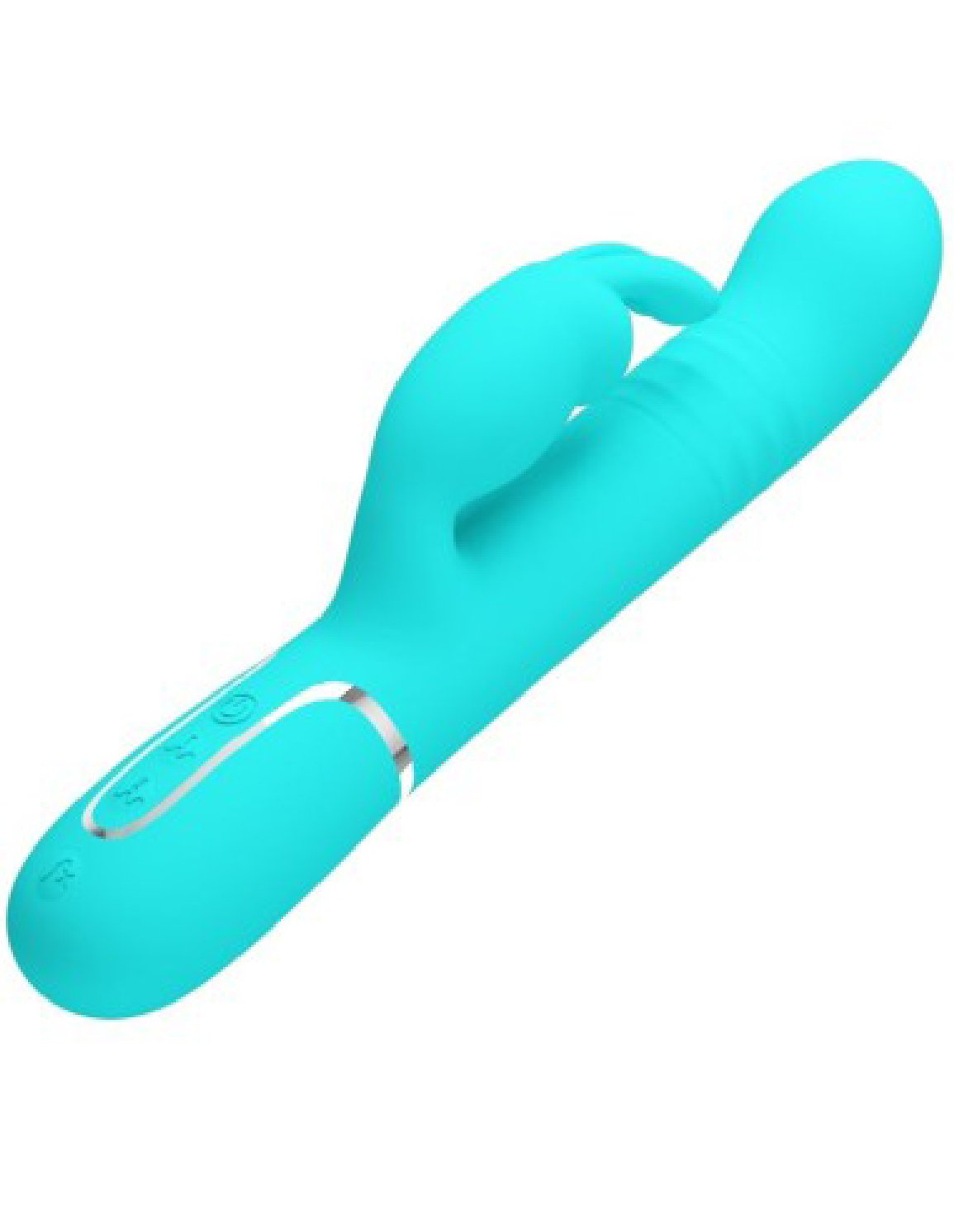 coale-rabbit-vibrator-pearls-turquoise Coale Rabbit Vibrator Pearls - Turquoise - Image 1