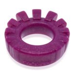 Cock-Lug Lugged Cockring - Plum - Image 5